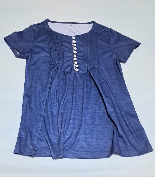 Camicia blu maniche corte