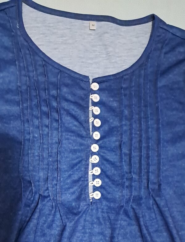 Camicia blu maniche corte