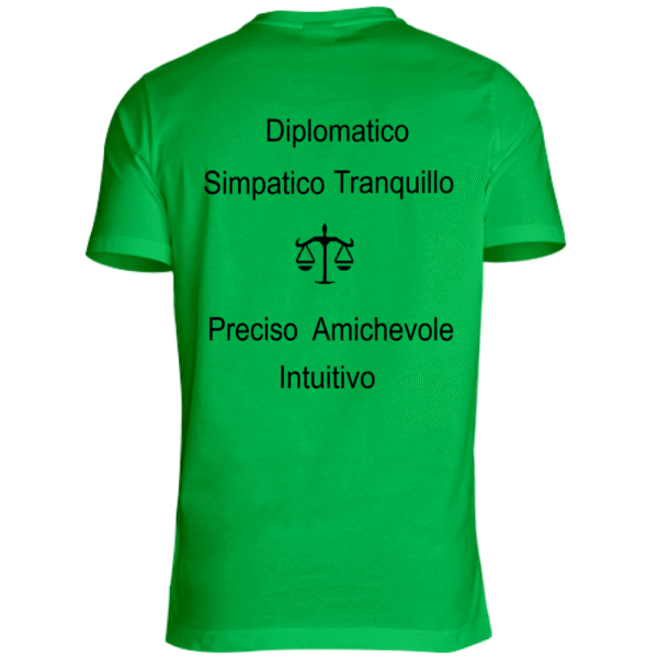 Maglietta unisex adulto BILANCIA