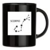 Tazza nera SCORPIONE