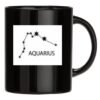 Tazza nera ACQUARIO