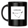Tazza nera CAPRICORNO