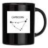Tazza nera CAPRICORNO