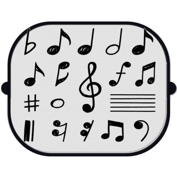 Parasole finestrini auto NOTE MUSICALI