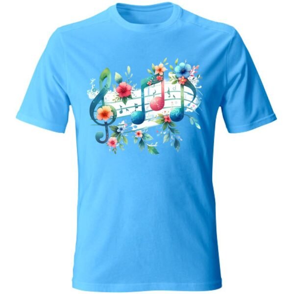 T-Shirt bambina NOTE E FIORI