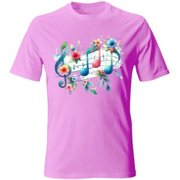 T-Shirt bambina NOTE E FIORI