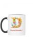 Tazza bicolore lettera D