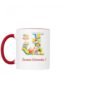 Tazza bicolore lettera J