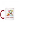 Tazza bicolore lettera R