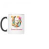 Tazza bicolore lettera U