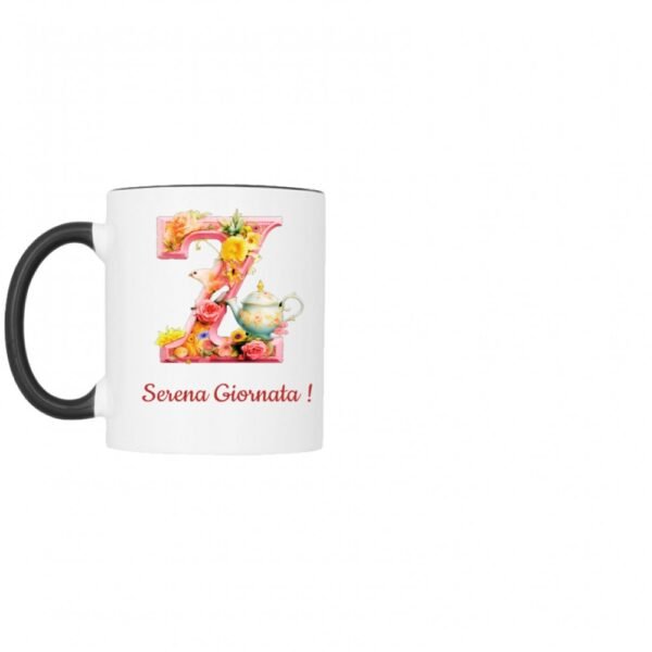 Tazza bicolore lettera Z