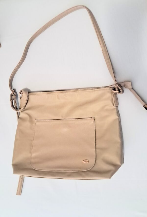 Borsa beige impermeabile