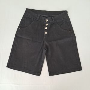 Pantaloncino corto nero donna