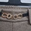 Pantaloni lana lisca di pesce beige