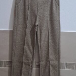 Pantaloni lana lisca di pesce beige