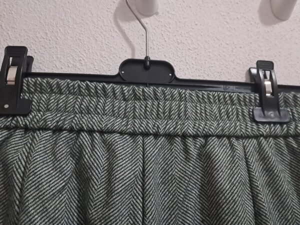 Pantaloni lana lisca di pesce grigi